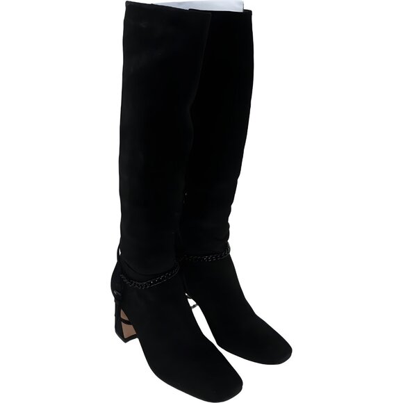 Sanctuary Electric Knee High Suede Boots Black Women's US 8.5M - Picture 4 of 6